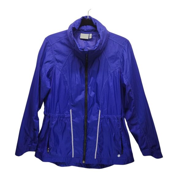 Athleta Jackets & Blazers - Athleta Purple Packable Distance Zip Up Wind Jacket MEDIUM Athleisure